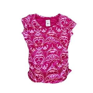 Fresh Produce Nomad‎ Pink Riviera Vintage Coffee Top Womens Large NWT Coastal